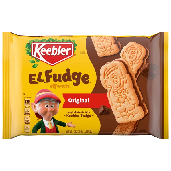 Keebler E.L. Fudge Elfwich Cookies, Sandwich Cookies Stuffed with Crème Filling, 12 oz