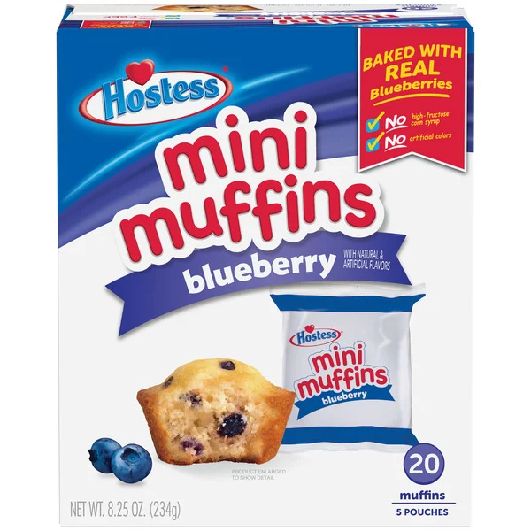 Hostess Blueberry Mini Muffins 5 Pouches