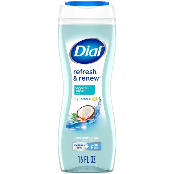 Dial Body Wash, Refresh & Renew Coconut Water, 16 fl oz