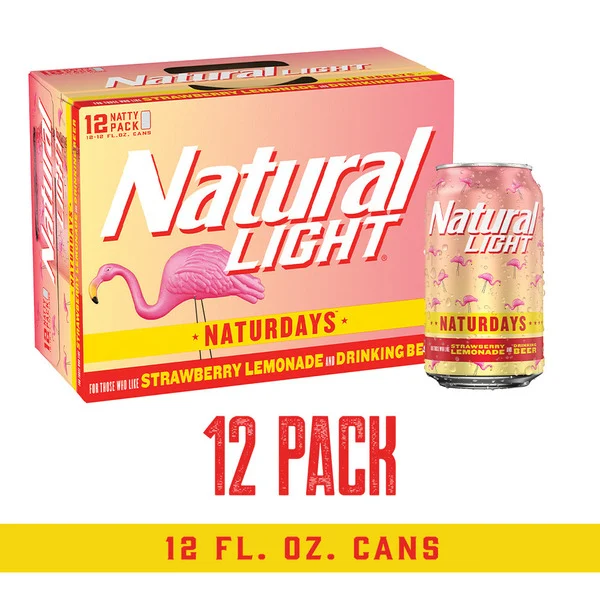 Natural Light Naturdays Light Beer, 12 Pack Beer, 12 Fl Oz Cans