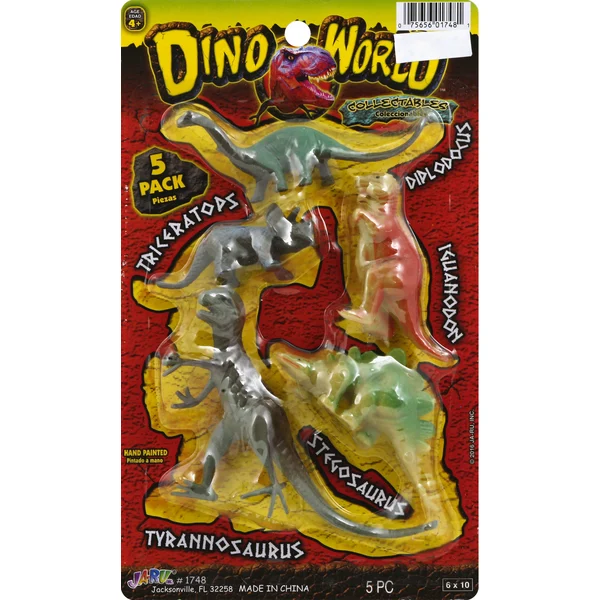 JA-RU Toy, Dino World, 5 Pack