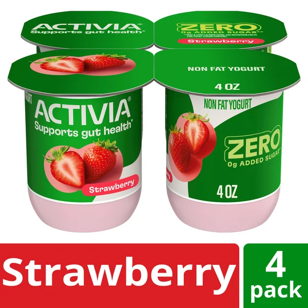 Activia Probiotic Blended Nonfat Strawberry Yogurt