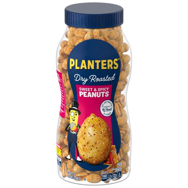 Planters Dry Roasted Sweet & Spicy Peanuts
