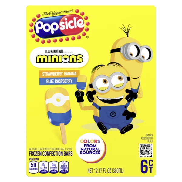Popsicle Frozen Confection Bars Minions