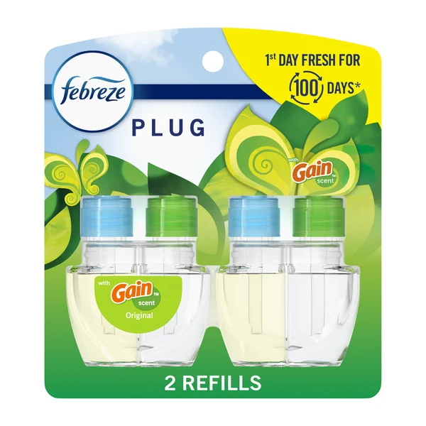 Febreze Plug Air Freshener Scented Oil Refill, Gain Original Scent