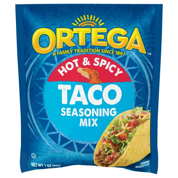 Ortega Seasoning Mix, Hot & Spicy, Taco