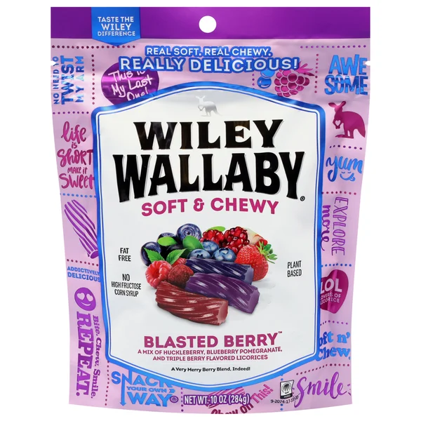 Wiley Wallaby Blasted Berry Licorice