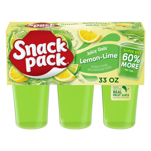 Snack Pack Juicy Gels Lemon Lime