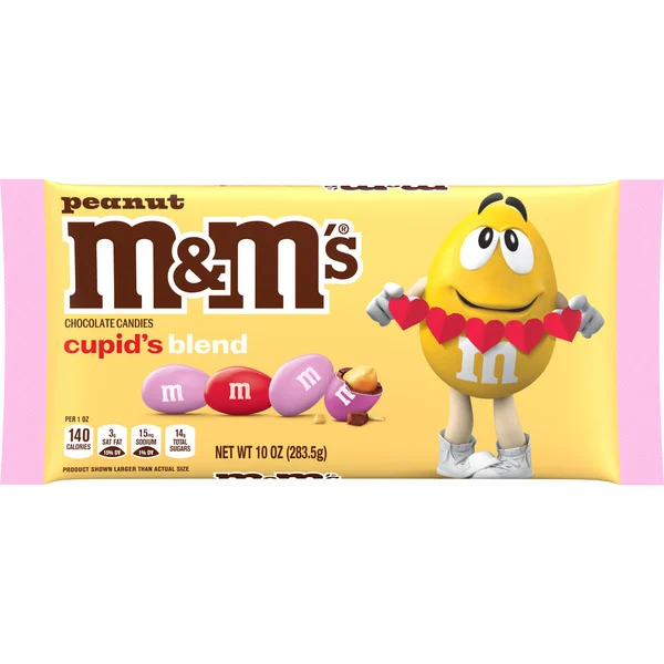 M&M's Peanut Milk Chocolate Valentine’s Day Candy Assortment