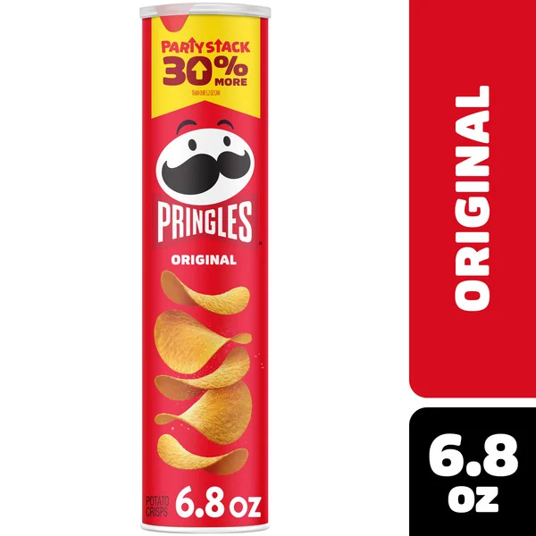 Pringles Original Potato Crisps Chips, Lunch Snacks, Party Stack