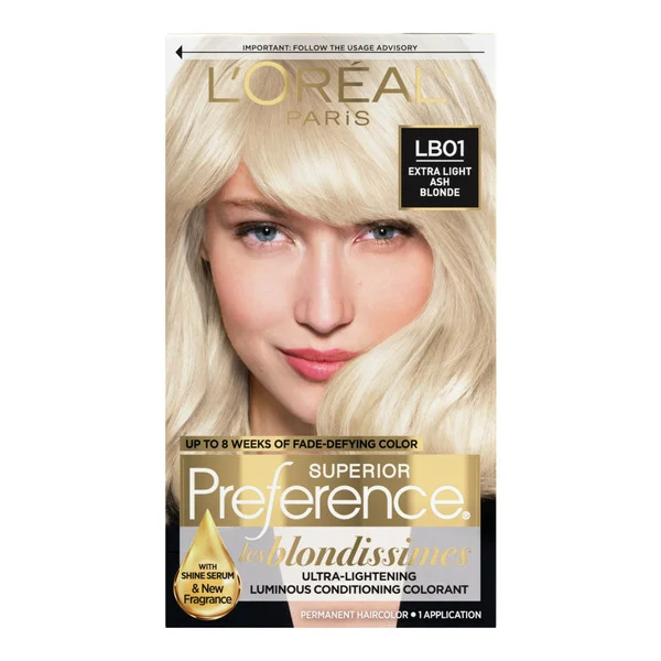 L'Oreal Permanent Hair Color, LB01 Extra Light Ash Blonde