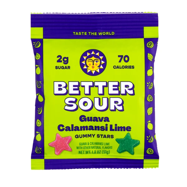 Better Sour Guava, Calamansi Lime, Sour Gummy Candy