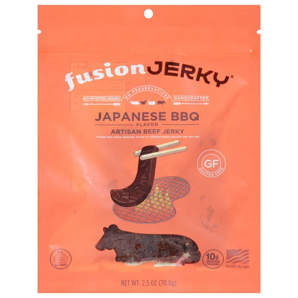 FusionJerky Beef Jerky, Artisan, Japanese BBQ Flavor