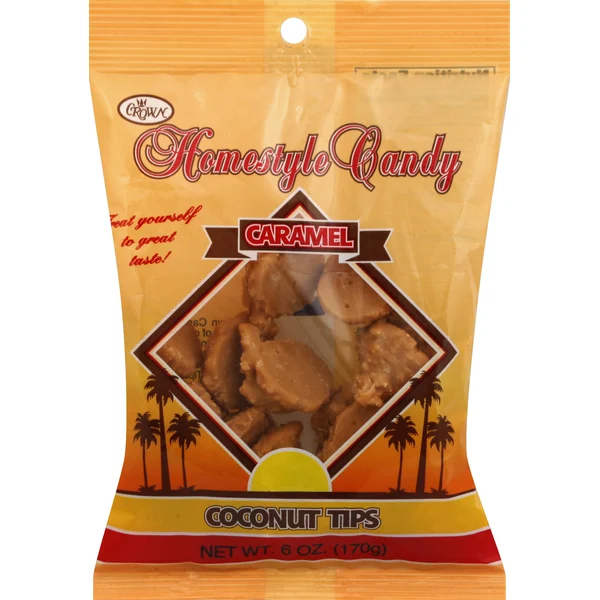 Crown Coconut Tips, Caramel