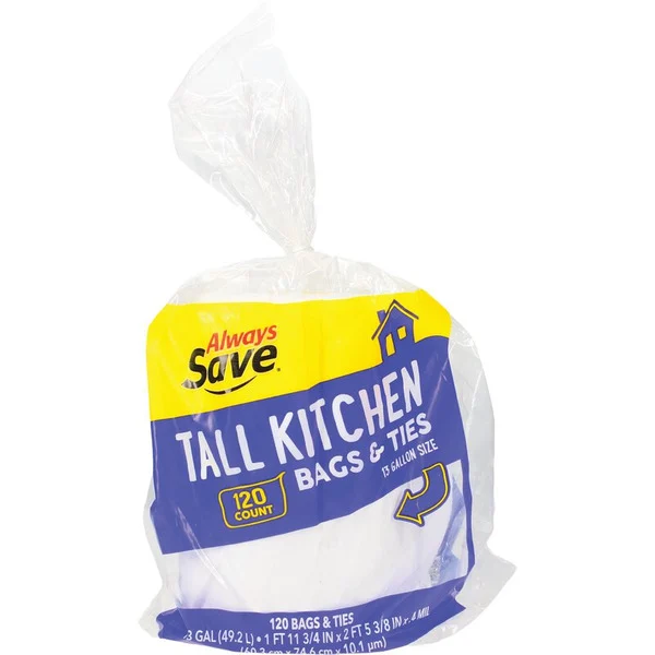 Always Save Tall Kitchen Bags & Ties
