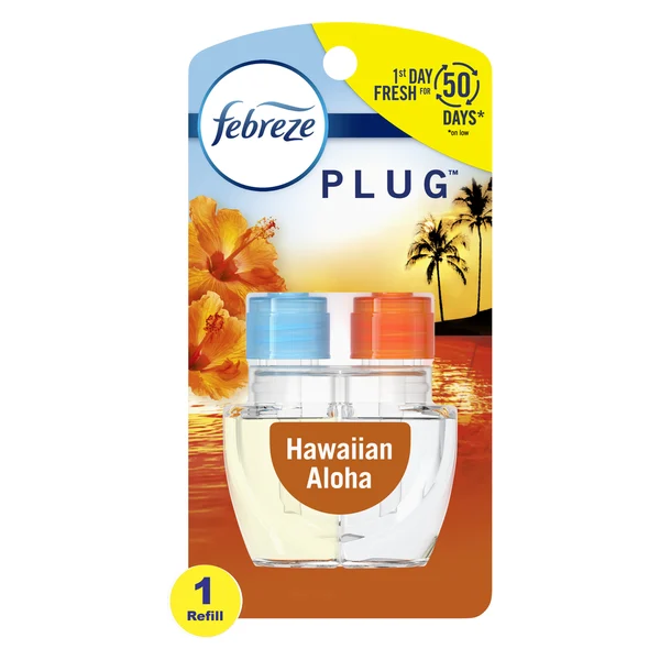 Febreze Plug In Air Freshener Scented Oil Refill Hawaiian Aloha