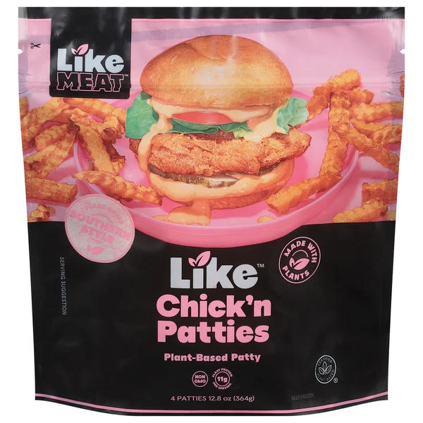 LikeMeat Chick'n Patties, Plant-Based, Southern Style