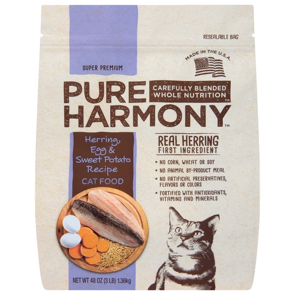 Pure Harmony Cat Food, Herring, Egg & Sweet Potato Recipe, Super Premium