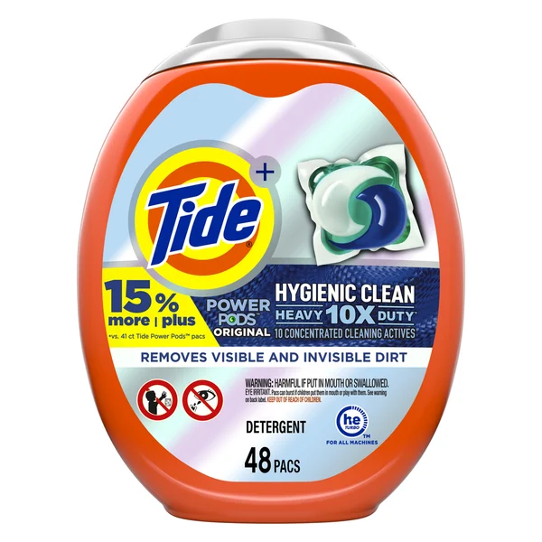 Tide PODs Hygienic Clean, Laundry Detergent Pacs, Original Scent