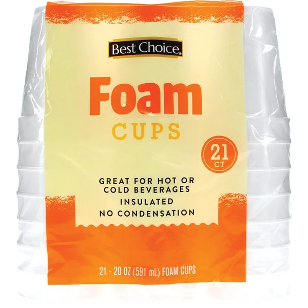 Best Choice Foam Cups 20 oz