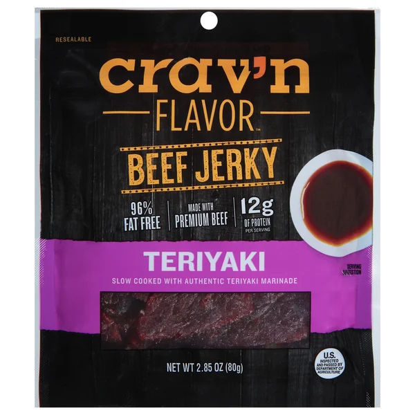 Crav'n Flavor Beef Jerky, Teriyaki