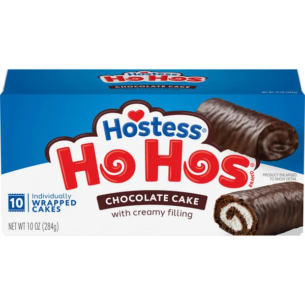 Hostess Ho Hos, Chocolate Snack Cake Rolls, 10 Oz. Box (10 Ct.)