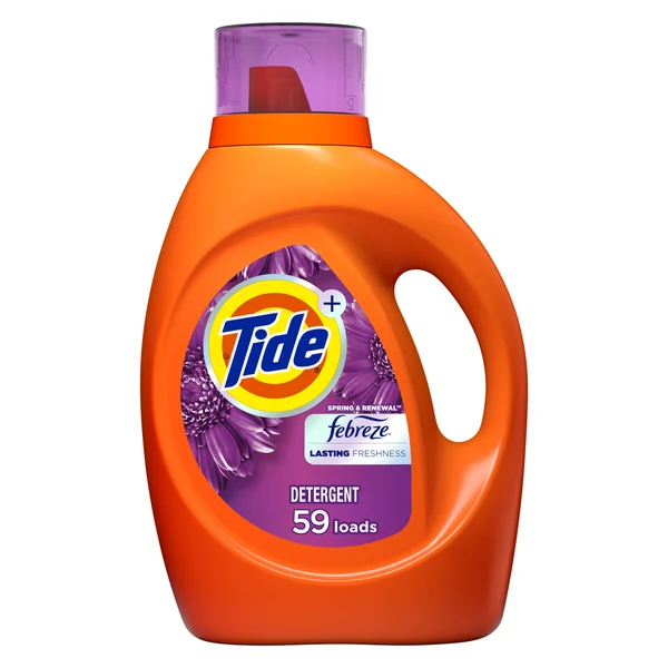 Tide Plus Febreze Freshness Spring & Renewal HE Turbo Clean Liquid Laundry Detergent