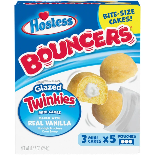 Hostess New Bouncers Bouncers Glazed Twinkies Mini Cakes Baked With Real Vanilla