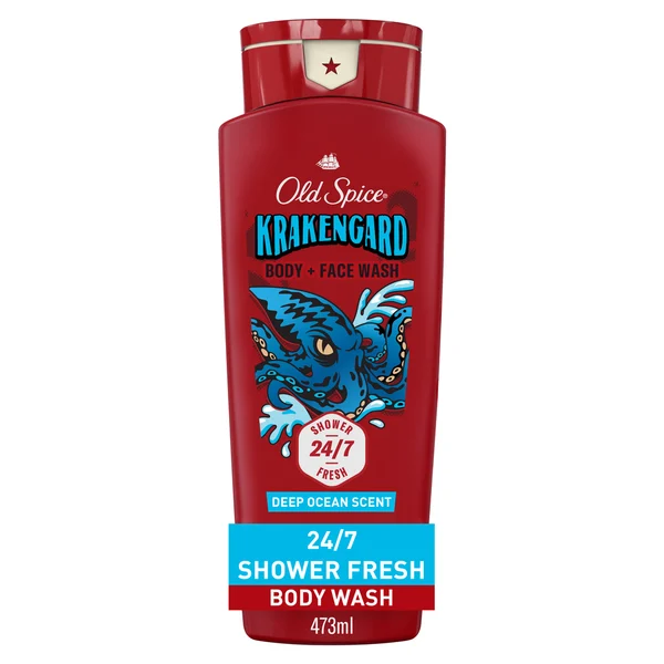 Old Spice Body Wash for Men, Krakengard, Long Lasting Lather
