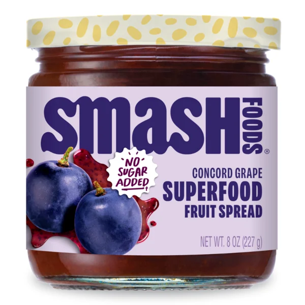 Smash Foods Concord Grape Superfood Fruit Spread
