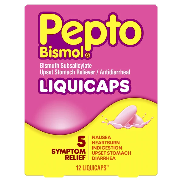 Pepto-Bismol LiquiCaps, Fast Relief for Upset Stomach