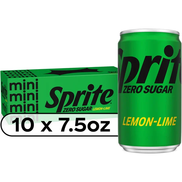 Sprite Zero Sugar Lemon Lime Diet Soda Pop Soft Drinks