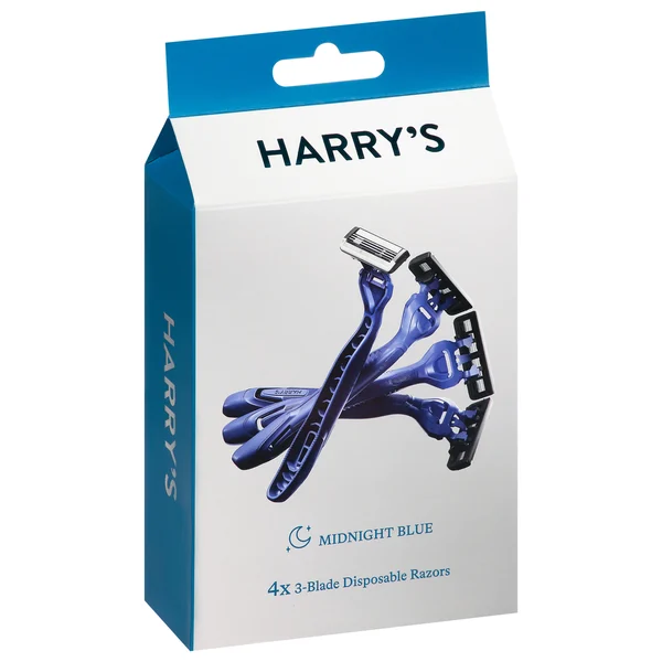 Harry's Disposable Razors, 3-Blade, Midnight Blue