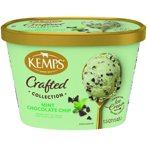 Kemps Simply Crafted, Mint Chocolate Chip, Premium Ice Cream