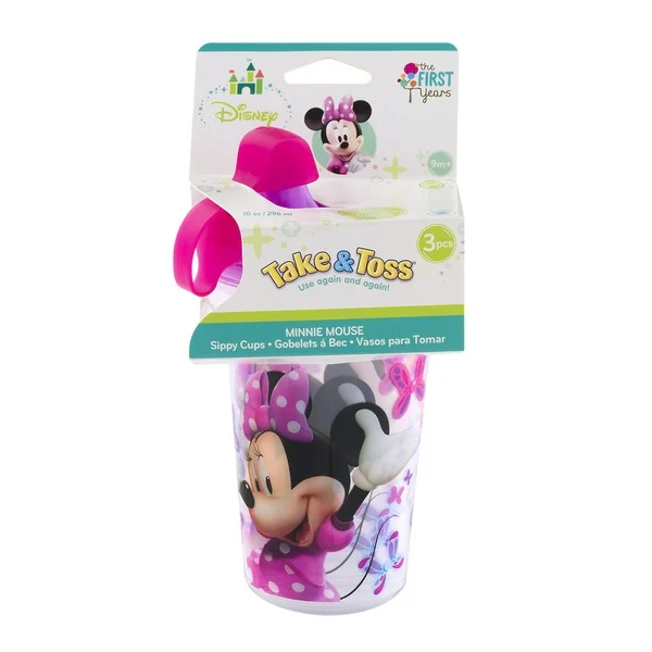 The First Years Disney Take & Toss Minnie Mouse - 3 CT