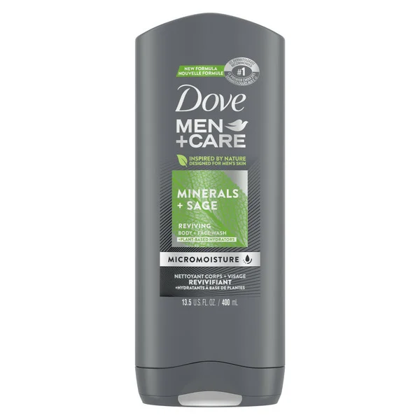 Dove Men+Care Body Wash And Face Wash Minerals + Sage