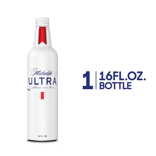 Michelob ULTRA Superior Light American Lager Beer 16 Fl Oz Aluminum Bottle