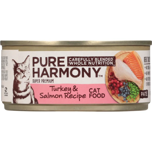 Pure Harmony Cat Food, Turkey & Salmon Recipe, Pate