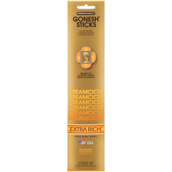 Gonesh Extra Rich Dreamcicle Incense Sticks