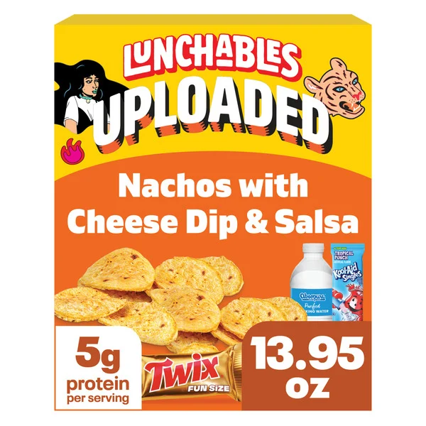 Lunchables Uploaded Nachos Grande with Cheese Dip and Salsa Snack Kit