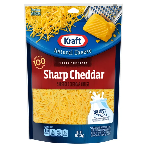 Kraft Sharp Cheddar Finely Shredded Cheese