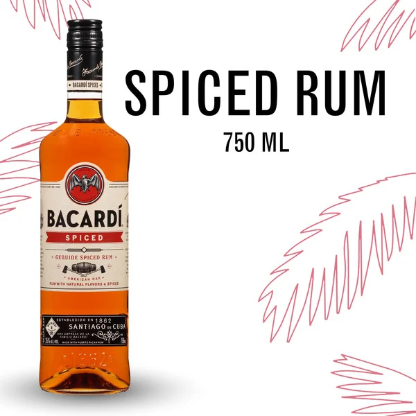 BACARDÍ Spiced Rum, Gluten Free 35% 75Cl/750Ml