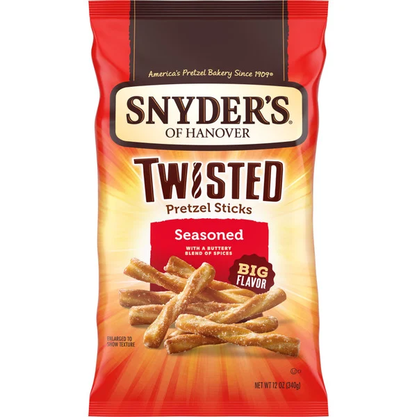 Snyder's of Hanover Seasoned Twisted Pretzel Sticks