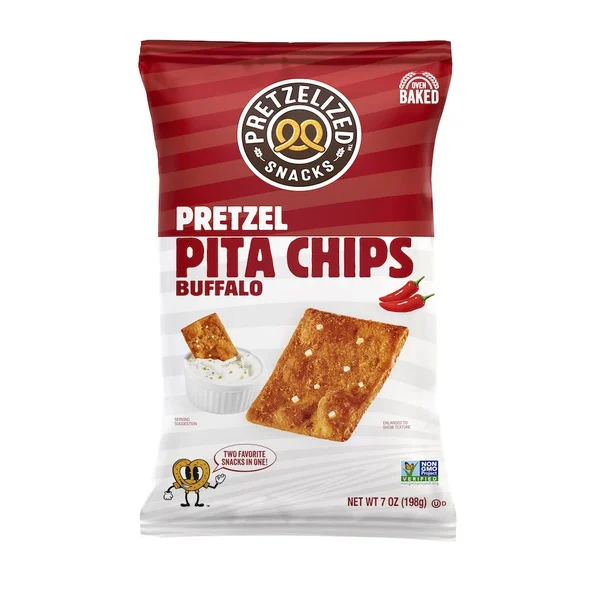 Pretzelized Buffalo Pretzel Pita Chips