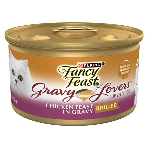 Purina Fancy Feast Gravy Lovers Chicken Feast in Gravy Grilled Gourmet Cat Food