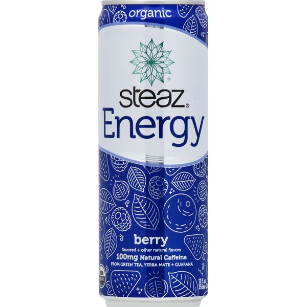 Steaz Energy Drink, Organic, Berry