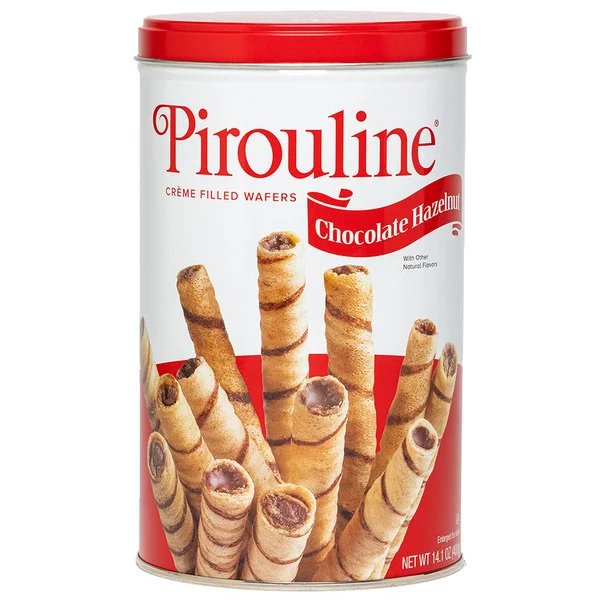 Pirouline Chocolate Hazelnut Creme Filled Rolled Wafers