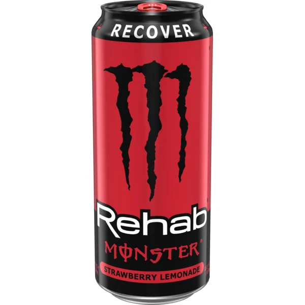 Rehab Monster Strawberry Lemonade Energy + Tea Energy Drink
