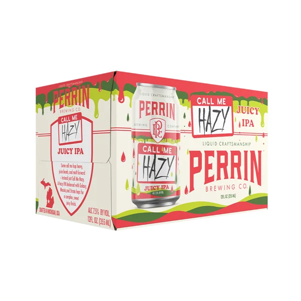 Perrin Brewing Co. Perrin Call Me Hazy IPA 6 Pack 12 fl oz Can