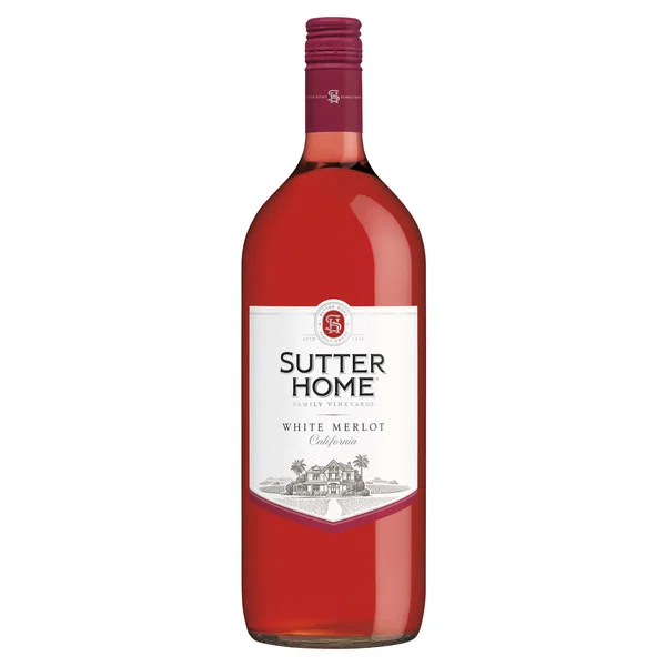 Sutter Home White Merlot California Wine, 1.5 L Glass Bottle, 12.5% ABV